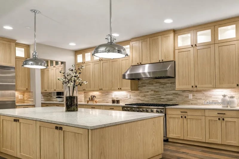 Beautiful kitchen with premium cabinets from Symco Kitchens NJ