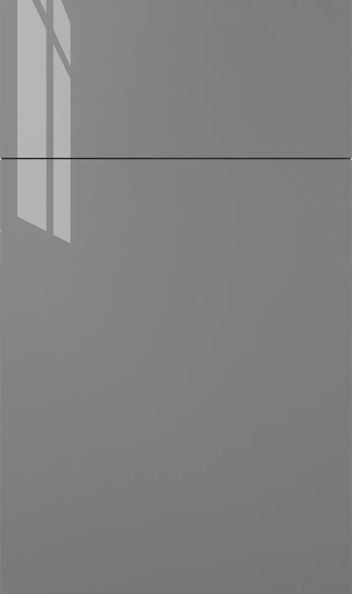 Catalina Gloss Grigio gray kitchen cabinet - Modern