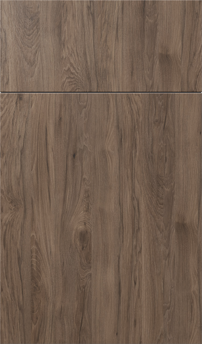 Catalina Hickory Rock modern kitchen cabinet - Brown MDF