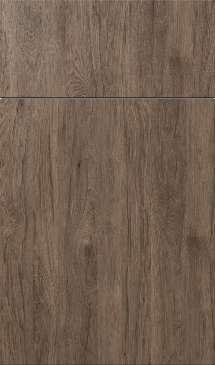 Catalina Hickory Rock modern kitchen cabinet - Brown MDF
