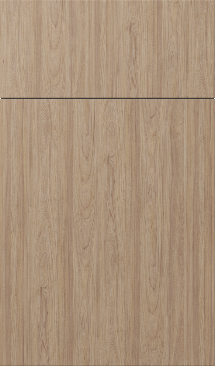 Catalina Natural Elm modern kitchen cabinet - Natural Wood MDF