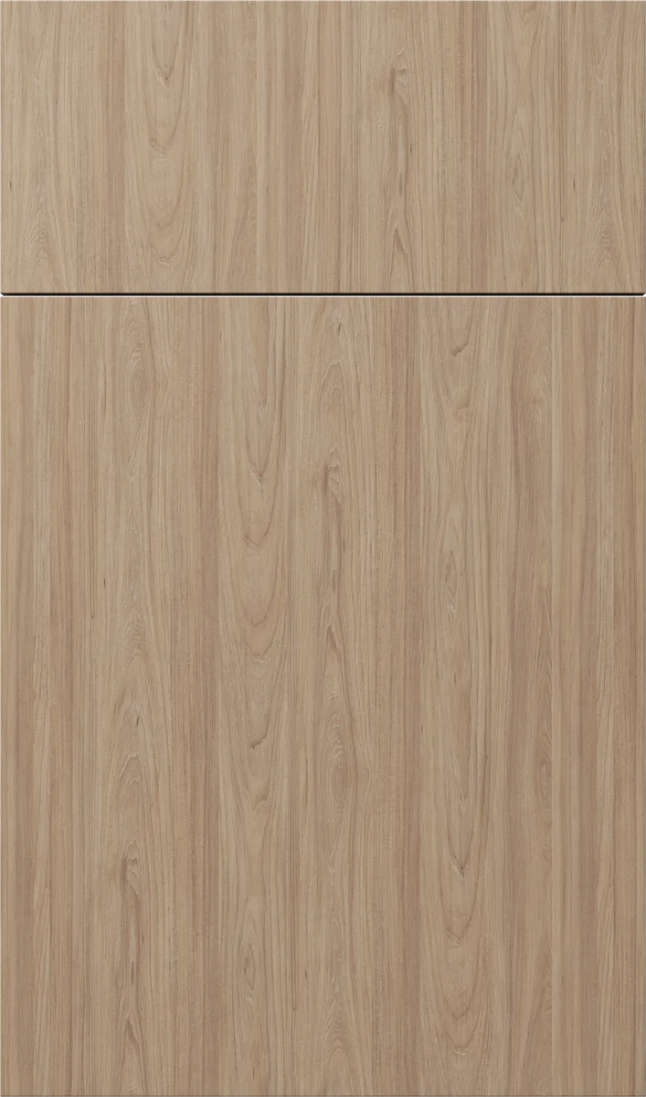 Catalina Natural Elm modern kitchen cabinet - Natural Wood MDF
