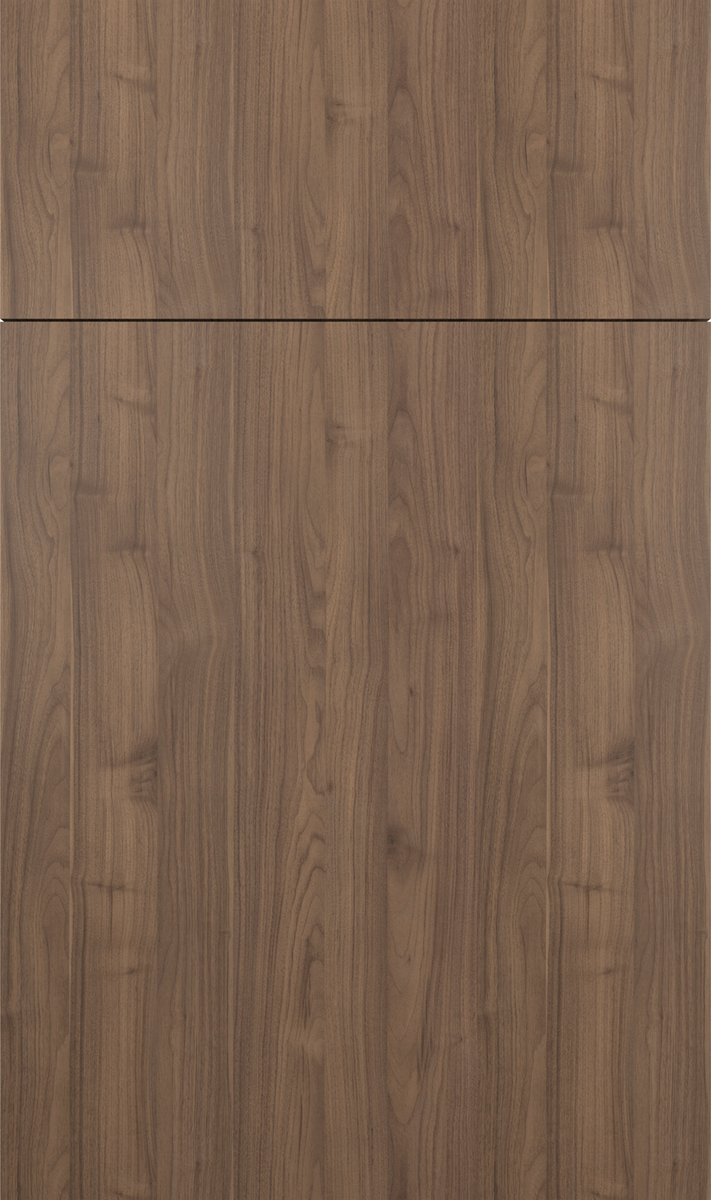 Catalina Nocce modern kitchen cabinet - Brown MDF