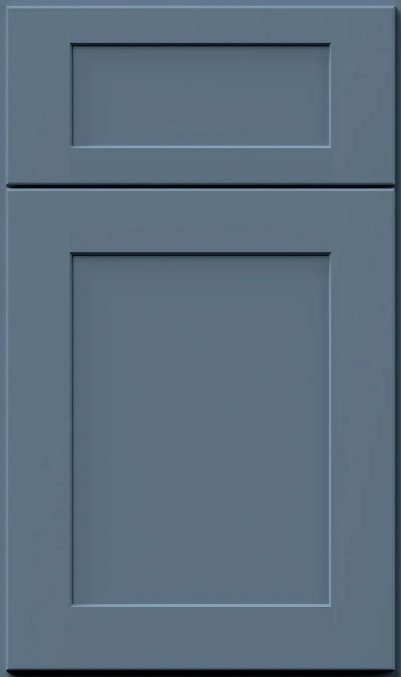 Galaxy Denim Blue shaker cabinet door - Blue Solid Wood