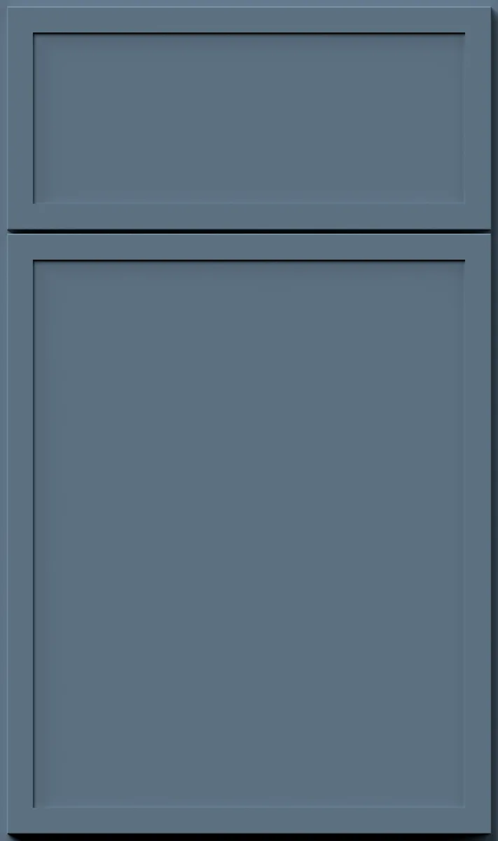 Luna Denim Blue shaker cabinet door - Blue Solid Wood