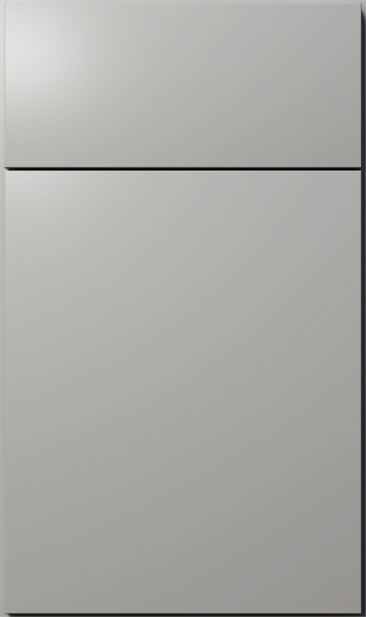 Luxe Nickel gray kitchen cabinet - Modern